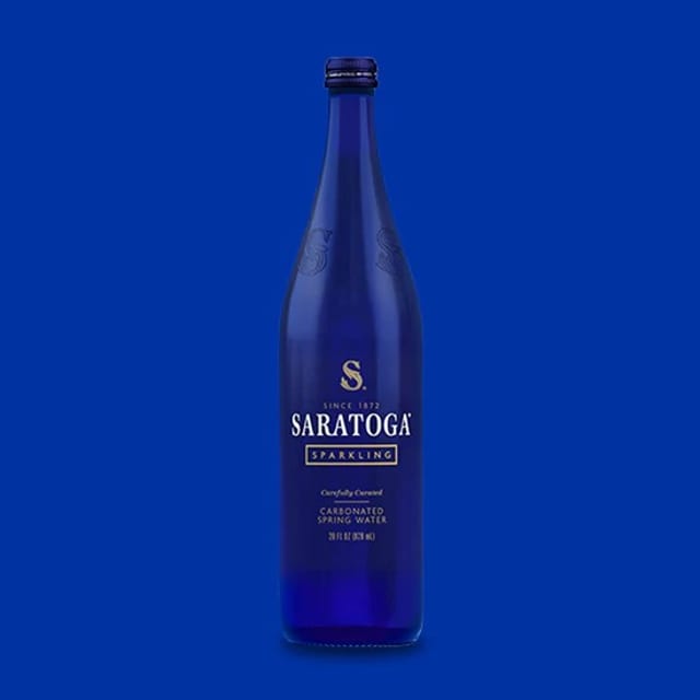 Saratoga Sparkling Water.