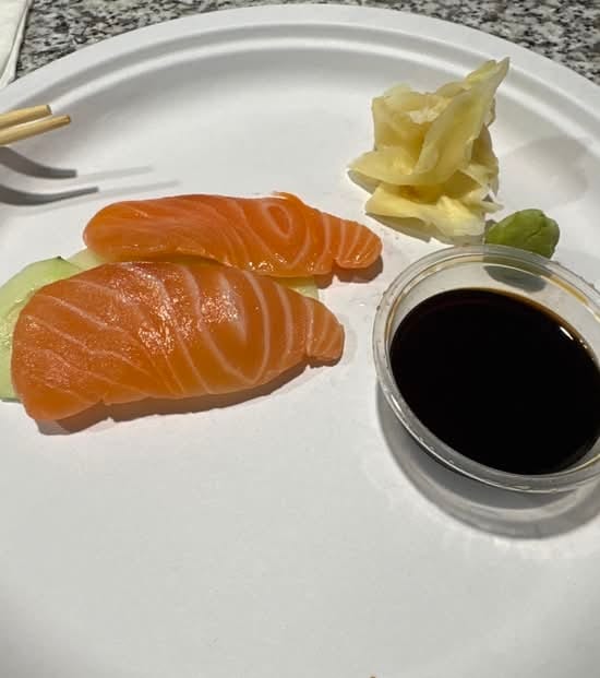 Sake - Fresh Salmon - Sashimi.